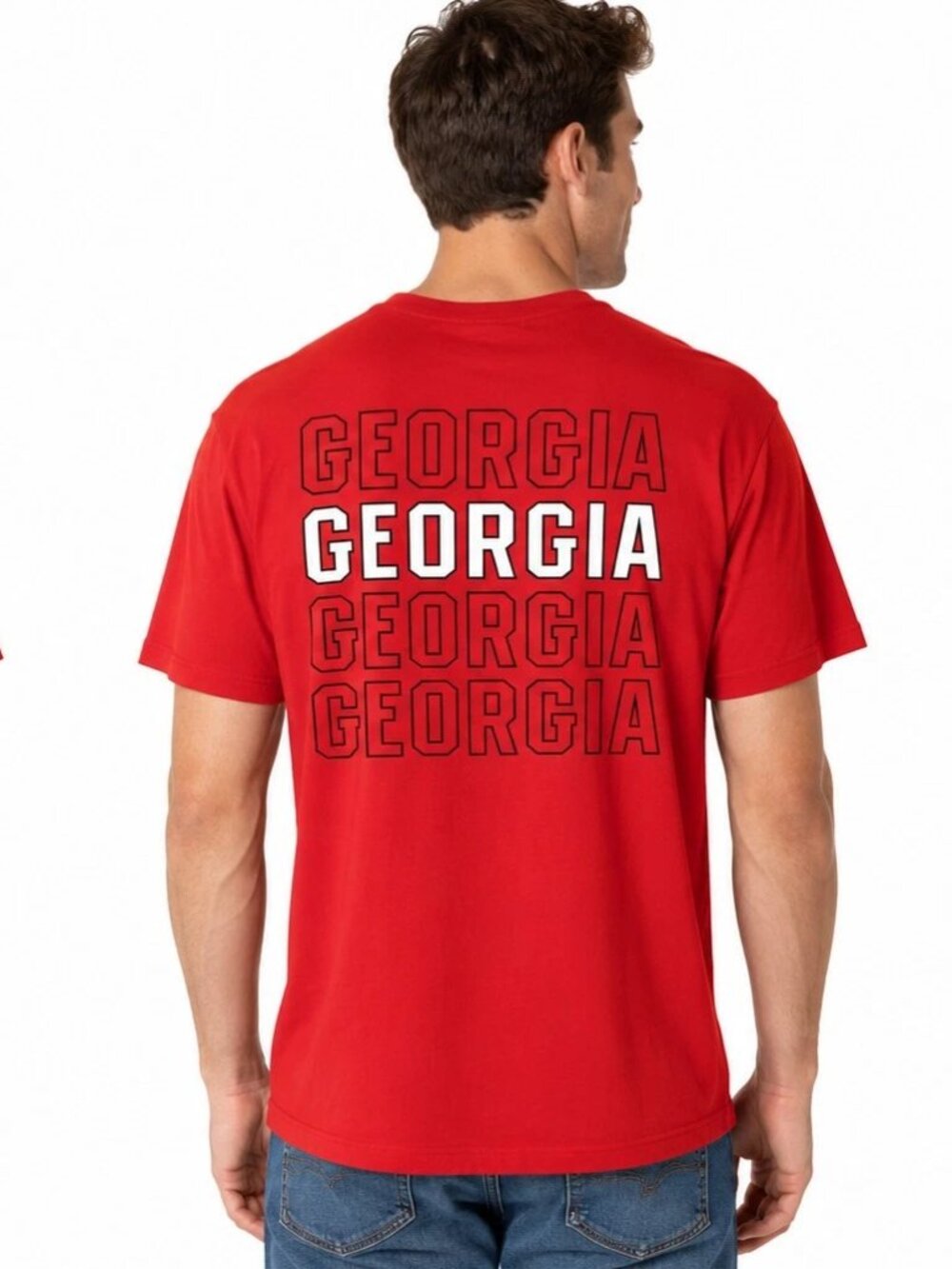 Georgia Bulldogs T Shirt Size Medium '47 Brand Front and Back Logos New